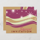 Burgundy Desert Stars - Speciale uitvindingen Kaart (Voorkant / Achterkant)