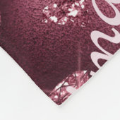Burgundy Diamond Persoonlijk Fleece Deken (Hoek)