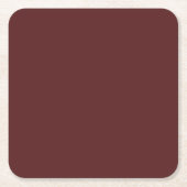 Burgundy Diep Rood Aangepaste Merknaam Kartonnen Onderzetters (Voorkant)