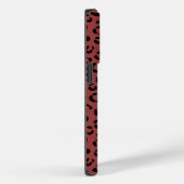Burgundy Dierenprint Case-Mate iPhone Case (Achterkant / Rechts)