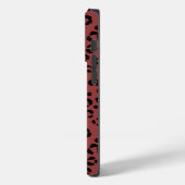 Burgundy Dierenprint Case-Mate iPhone Case (Achterkant / Links)