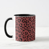 Burgundy Dierenprint Mok (Links)