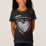 Burgundy-dochter bij wet multiple myeloom t-shirt<br><div class="desc">Burgundy-dochter bij wet multiple myeloom</div>