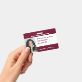 Burgundy doet het zelf aan Homeschool Badge (Handheld)