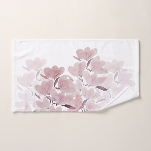 Burgundy Dream laat Waterverf over Bad Handdoek (Handdoek)