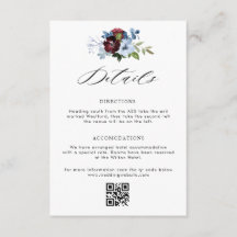 burgundy dusty blue floral bruiloft