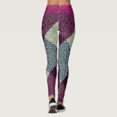 Burgundy Edge V-Stripes Leggings (Achterkant)