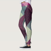 Burgundy Edge V-Stripes Leggings (Links)