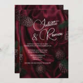 Burgundy Elegance  Kaart (Voorkant / Achterkant)