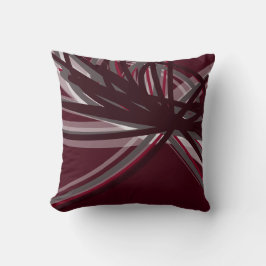 Burgundy Elegant Abstract lintontwerp Kussen