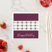 Burgundy Elegant Designer Servet (Insitu)