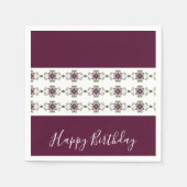 Burgundy Elegant Designer Servet (Voorkant)