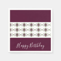 Burgundy Elegant Designer