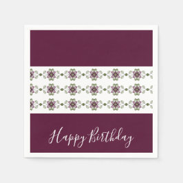 Burgundy Elegant Designer Servet