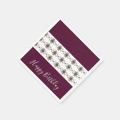 Burgundy Elegant Designer Servet (Hoek)