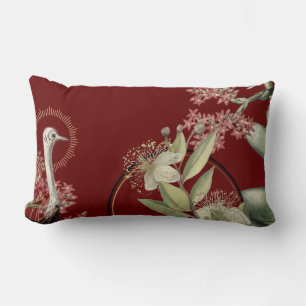 Burgundy Elegant Floral Design Kussen