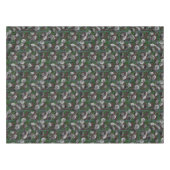 Burgundy Elegant Floral Rozen Tafelkleed (Voorkant (Horizontaal))