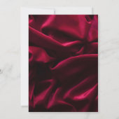 Burgundy Elegant Foto's vieren het leven Kaart (Achterkant)