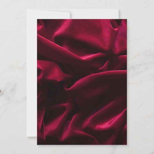 Burgundy Elegant Foto's vieren het leven Kaart (Achterkant)