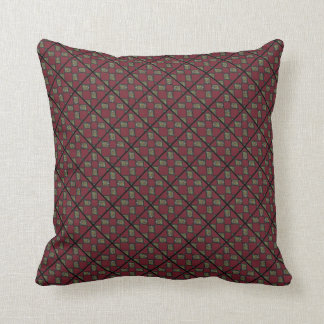 Burgundy en Black Pillow Kussen