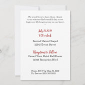 Burgundy en Black Striped Gay Wedding Kaart (Achterkant)