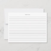 Burgundy en Blue Floral Garland Recipe Card (Achterkant)