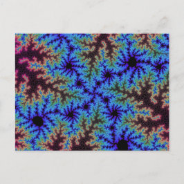Burgundy en Blue Speckle Briefkaart