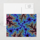 Burgundy en Blue Speckle Briefkaart (Voorkant / Achterkant)