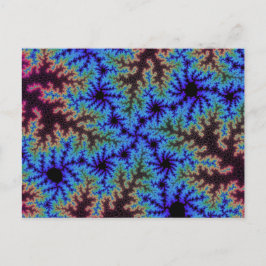 Burgundy en Blue Speckle Briefkaart