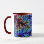 Burgundy en Blue Speckle Mok (Links)
