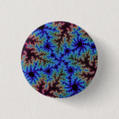 Burgundy en Blue Speckle Ronde Button 3,2 Cm (Voorkant)