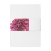 Burgundy en Blush Floral Thanksgiving Uitnodigingen Wikkel (Achterkant Voorbeeld)