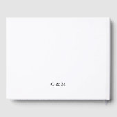 Burgundy en Blush floral Wedding Gastenboek (Achterkant)