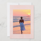 Burgundy en Blush Floral Wine Celebration of Life Kaart (Achterkant)