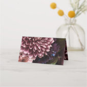 Burgundy en Blush Pink Floral Wedding Plaatskaartje (Achterkant)