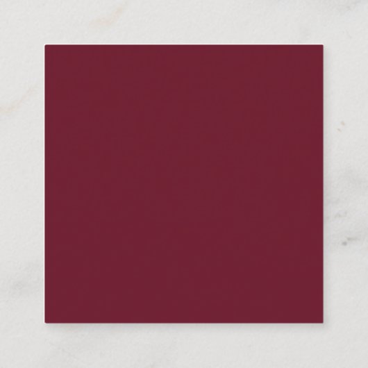 burgundy en blush qr code bruiloft informatiekaartje (Achterkant)