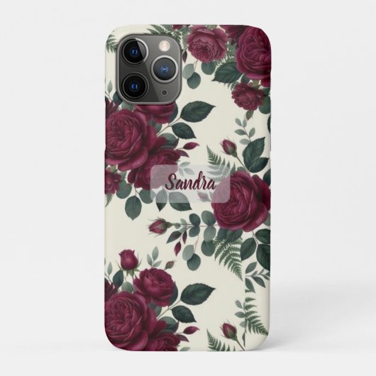 Burgundy en bosgroen Case-Mate iPhone case (Achterkant)
