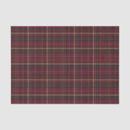 Burgundy en bruine geruite tartan tissue paper tissuepapier