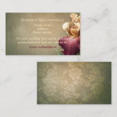 Burgundy en Cream Iris Wedding Enclosure Kaart (Voorkant / Achterkant)