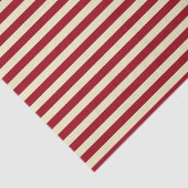 Burgundy en Cream Stripes Tissuepapier (Detail)