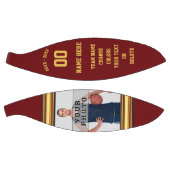 Burgundy en Gold Basketball Koop je foto, tekst Basketbal (Panelen)