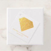 Burgundy en Gold Diamond Bedankjes Labels (Met doos)