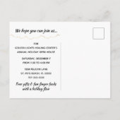 Burgundy en Gold Holiday Event Save the Date Aankondigingskaart (Achterkant)