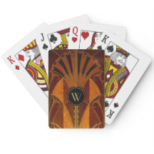 Burgundy en Gold Monogrammed