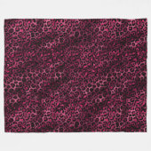 Burgundy en Goud Luipaard Serie Design 9 Fleece Deken (Voorkant (Horizontaal))