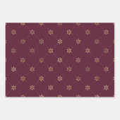 Burgundy en goud Parijs thema Inpakpapier Vel (Voorkant 3)