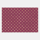 Burgundy en goud Parijs thema Inpakpapier Vel (Voorkant 2)