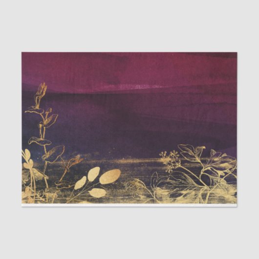 Burgundy en Goud Tissuepapier (Voorkant)