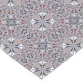 Burgundy en Gray Elegant Pattern Korte Tafelloper (Hoek)