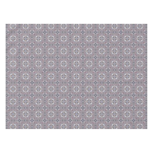 Burgundy en Gray Elegant Pattern Tafelkleed (Voorkant (Horizontaal))